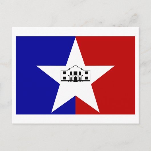 Flagge San Antonio Postkarte (Vorderseite)