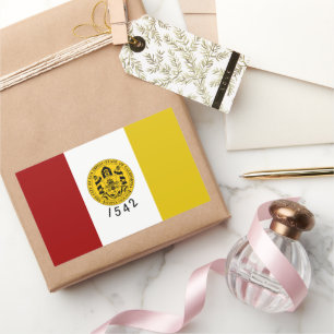 Flagge San Diego (Kalifornien) Rechteckiger Aufkleber