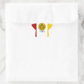Flagge San Diego Stern-Aufkleber (Tasche)