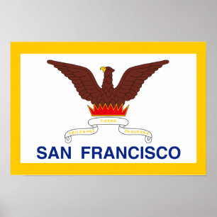Flagge San Francisco Poster