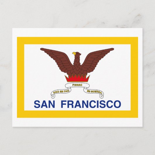 Flagge San Francisco Postkarte (Vorderseite)