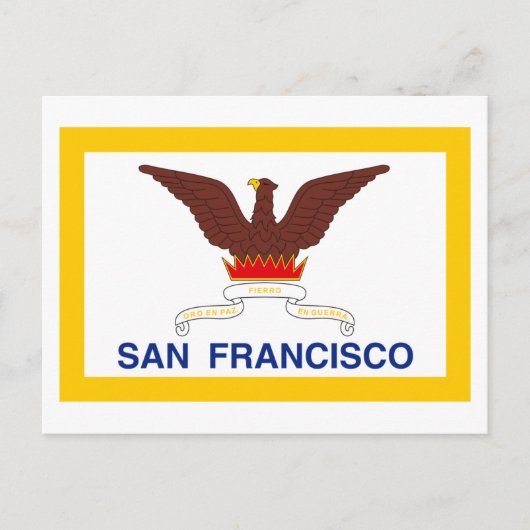 Flagge San Francisco Postkarte (Vorderseite)