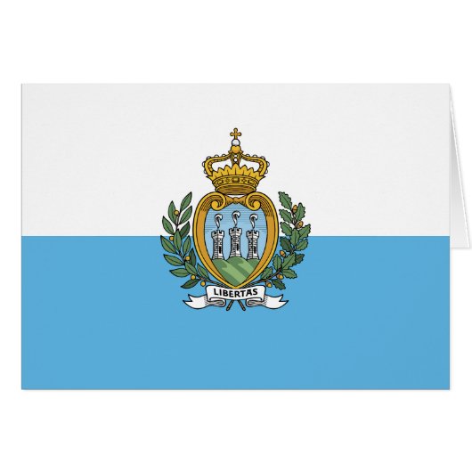 Flagge San Marino (Vorderseite (Horizontal))