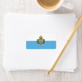 Flagge San Marino Adressaufkleber (Insitu)