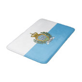 Flagge San Marino Badematte (Schrägansicht)