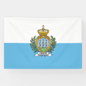 Flagge San Marino Banner (Horizontal)