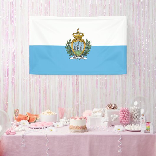 Flagge San Marino Banner (Party)
