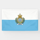 Flagge San Marino Banner (Horizontal)