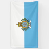 Flagge San Marino Banner (Vertikal)