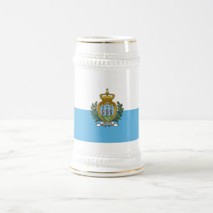 Flagge San Marino Bierglas