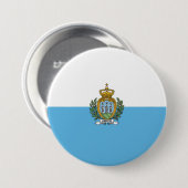 Flagge San Marino Button (Vorne & Hinten)