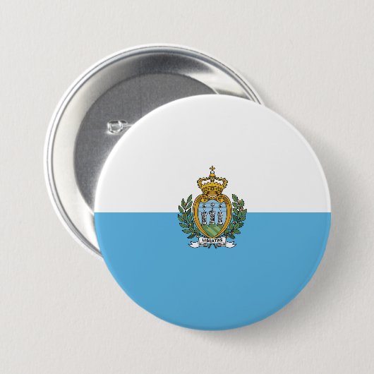 Flagge San Marino Button (Vorne & Hinten)