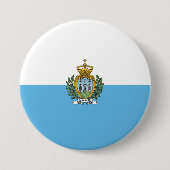 Flagge San Marino Button (Vorderseite)