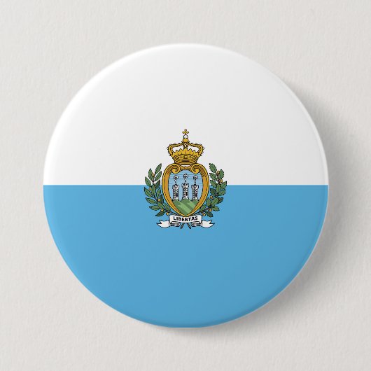 Flagge San Marino Button (Vorderseite)