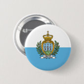 Flagge San Marino Button (Vorne & Hinten)