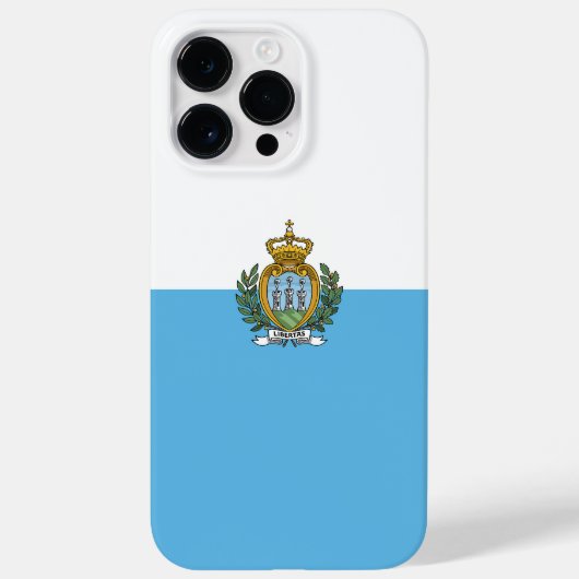 Flagge San Marino Case-Mate iPhone Hülle (Rückseite)