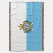 Flagge San Marino Decke (Vorderseite Vertikal)