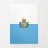 Flagge San Marino Dreifach Gefaltete Karte (Cover)