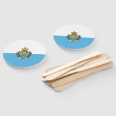 Flagge San Marino Fächer (Non-assembled)