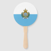 Flagge San Marino Fächer (Vorderseite)