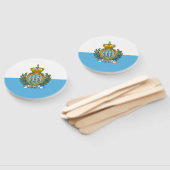 Flagge San Marino Fächer (Non-assembled)