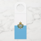 Flagge San Marino Flaschenanhänger (Rückseite)