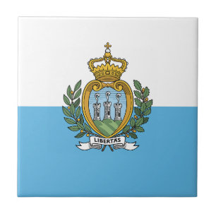 Flagge San Marino Fliese