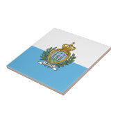 Flagge San Marino Fliese (Seite)