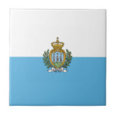 Flagge San Marino Fliese (Vorderseite)