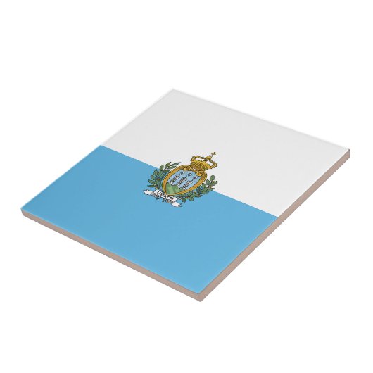 Flagge San Marino Fliese (Seite)