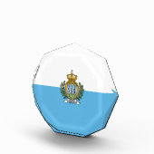 Flagge San Marino Fotoblock (Rechts)