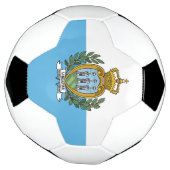 Flagge San Marino Fußball (Gedreht)