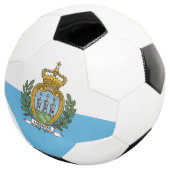 Flagge San Marino Fußball (Dreiviertel)
