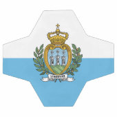 Flagge San Marino Fußball (Flach)