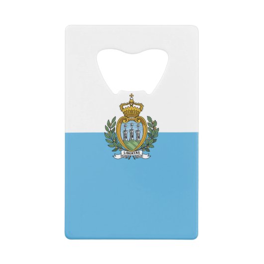 Flagge San Marino Geldbeutel Flaschenöffner (Vorderseite)