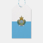 Flagge San Marino Geschenkanhänger (Rückseite)