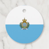 Flagge San Marino Geschenkanhänger (Vorderseite)