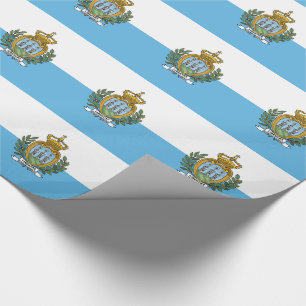 Flagge San Marino Geschenkpapier