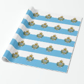 Flagge San Marino Geschenkpapier (Ungerollt)