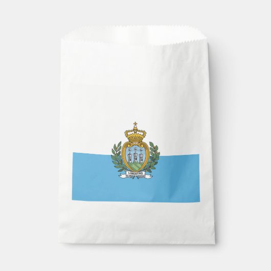 Flagge San Marino Geschenktütchen (Vorderseite)