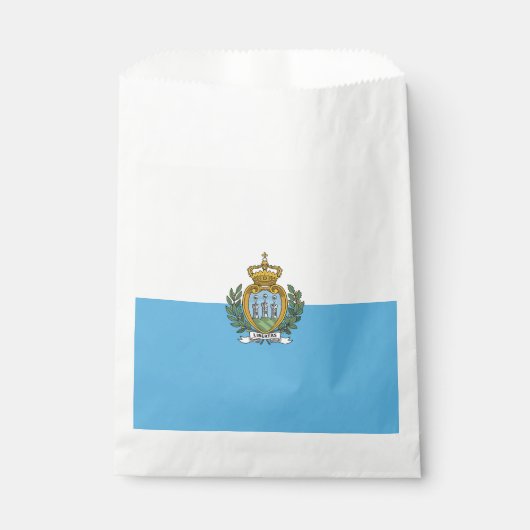 Flagge San Marino Geschenktütchen (Vorderseite)