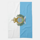 Flagge San Marino Geschirrtuch (Vertikal)