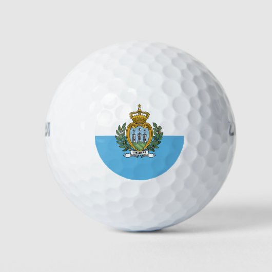 Flagge San Marino Golfball (Vorderseite)