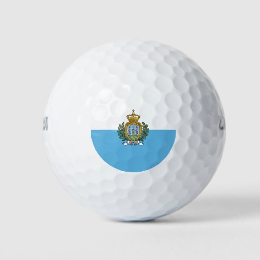 Flagge San Marino Golfball (Vorderseite)
