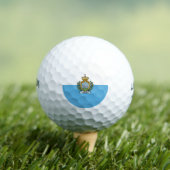 Flagge San Marino Golfball (Insitu T-Shirt)