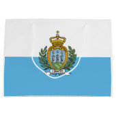 Flagge San Marino Große Geschenktüte (Vorderseite)