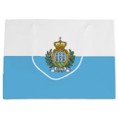 Flagge San Marino Große Geschenktüte (Vorderseite)