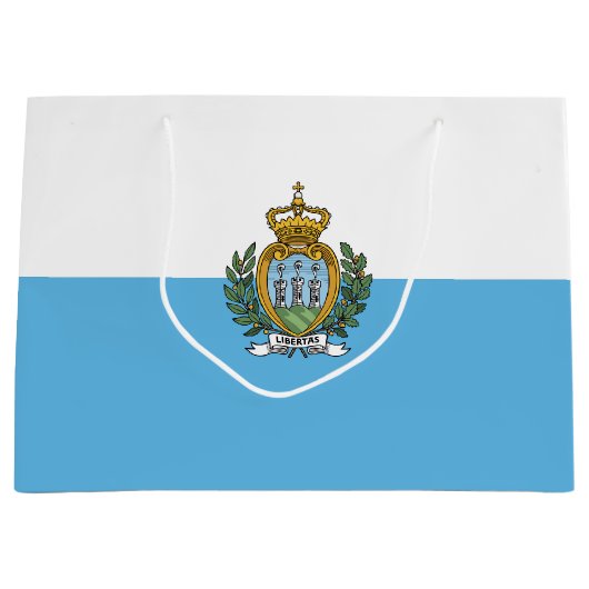Flagge San Marino Große Geschenktüte (Vorderseite)