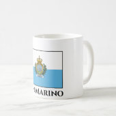 Flagge San Marino Kaffeetasse (VorderseiteRechts)