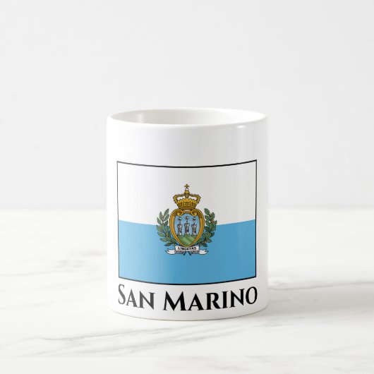 Flagge San Marino Kaffeetasse (Mittel)